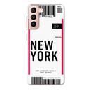 New York ticket Printed Slim Cases and Cover for Galaxy S21 Plus