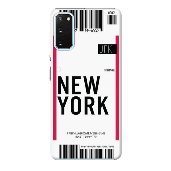 New York ticket Printed Slim Cases and Cover for Galaxy S20 Plus