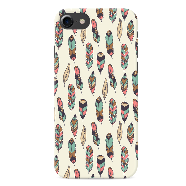 Feather pattern Printed Slim Cases and Cover for iPhone 8