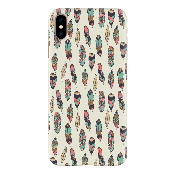 Feather pattern Printed Slim Cases and Cover for iPhone XS Max