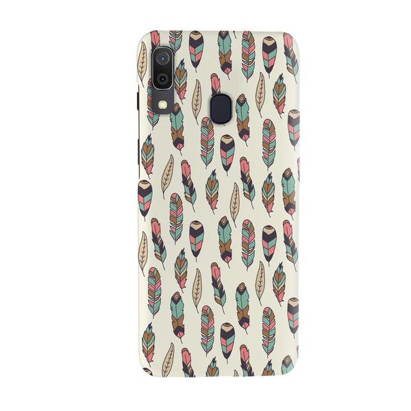 Feather pattern Printed Slim Cases and Cover for Galaxy A20