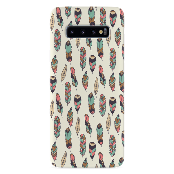 Feather pattern Printed Slim Cases and Cover for Galaxy S10