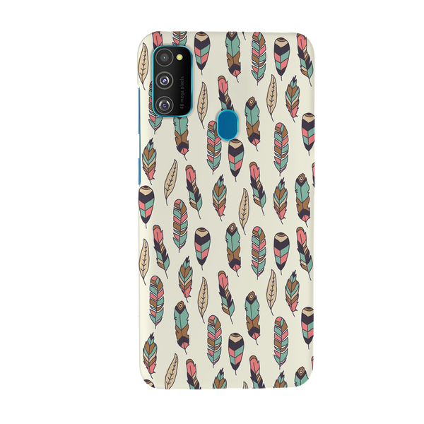 Feather pattern Printed Slim Cases and Cover for Galaxy M30S