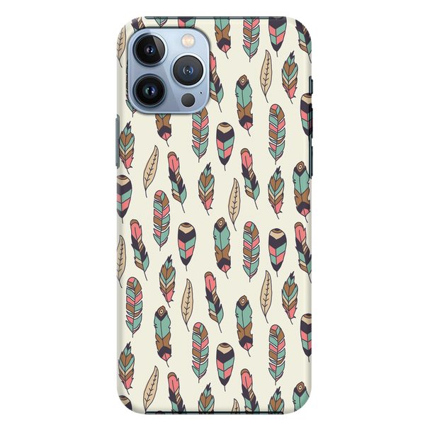 Feather pattern Printed Slim Cases and Cover for iPhone 13 Pro