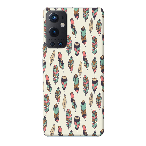 Feather pattern Printed Slim Cases and Cover for OnePlus 9 Pro