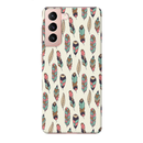 Feather pattern Printed Slim Cases and Cover for Galaxy S21