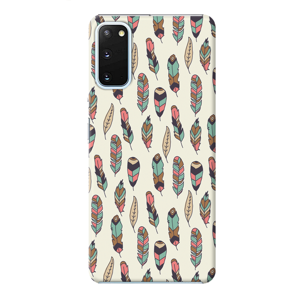Feather pattern Printed Slim Cases and Cover for Galaxy S20 Plus