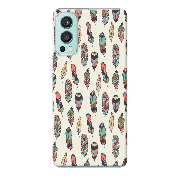 Feather pattern Printed Slim Cases and Cover for OnePlus Nord 2