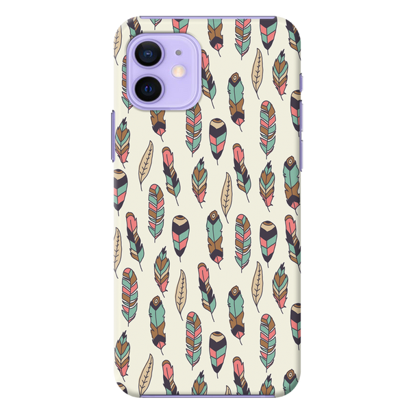 Feather pattern Printed Slim Cases and Cover for iPhone 12