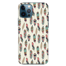 Feather pattern Printed Slim Cases and Cover for iPhone 12 Pro
