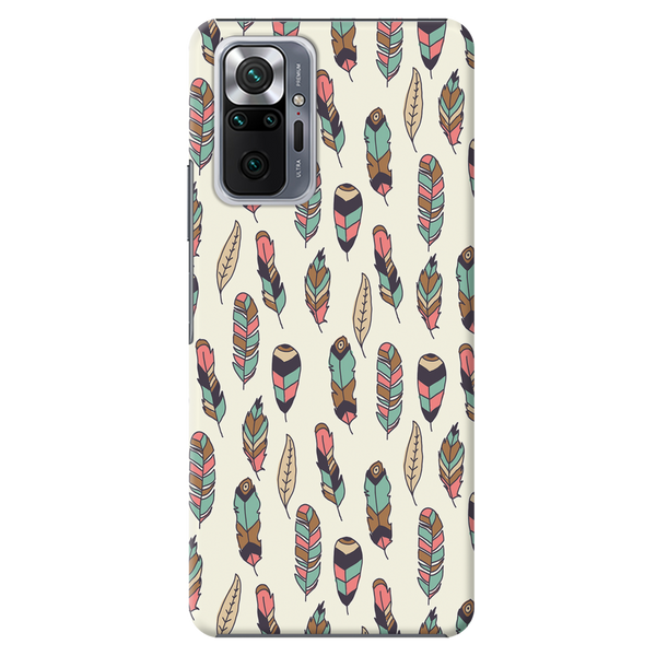 Feather pattern Printed Slim Cases and Cover for Redmi Note 10 Pro