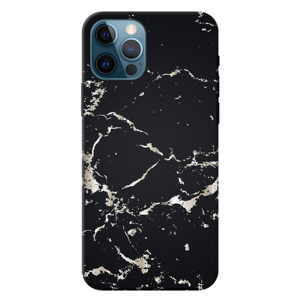 Dark Marble Printed Slim Cases and Cover for iPhone 12 Pro