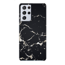 Dark Marble Printed Slim Cases and Cover for Galaxy S21 Ultra
