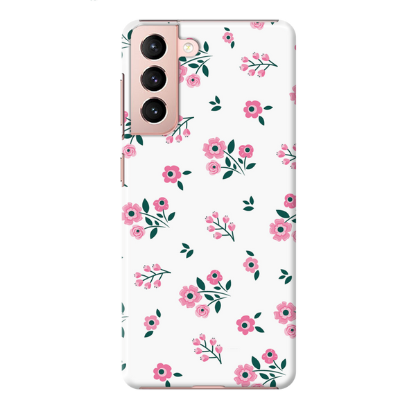 Pink florals Printed Slim Cases and Cover for Galaxy S21 Plus