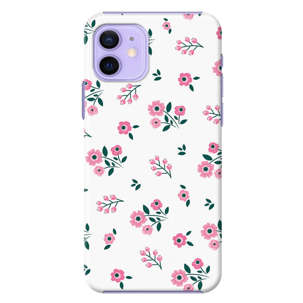 Pink florals Printed Slim Cases and Cover for iPhone 12