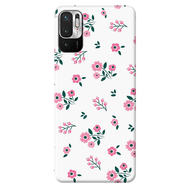 Pink florals Printed Slim Cases and Cover for Redmi Note 10T