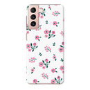 Pink florals Printed Slim Cases and Cover for Galaxy S21