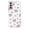 Pink florals Printed Slim Cases and Cover for Galaxy S21