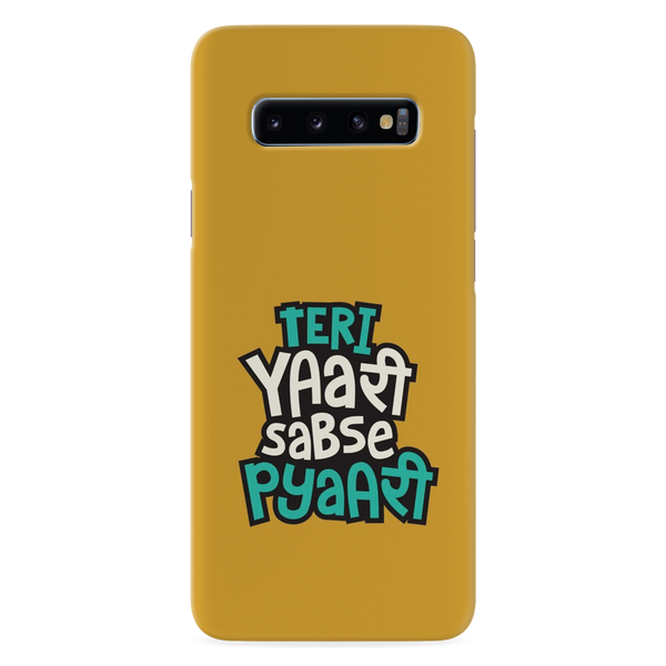 Teri Yari sabse pyari Printed Slim Cases and Cover for Galaxy S10 Plus