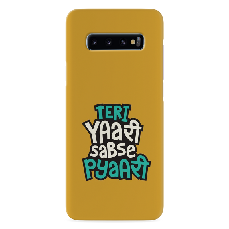 Teri Yari sabse pyari Printed Slim Cases and Cover for Galaxy S10 Plus