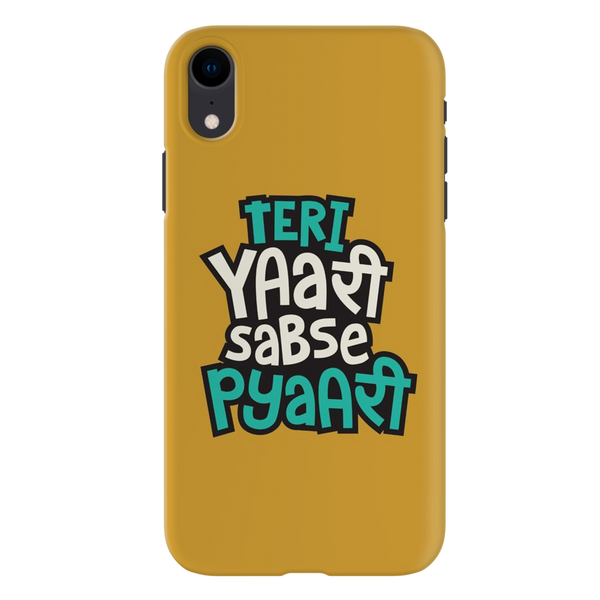 Teri Yari sabse pyari Printed Slim Cases and Cover for iPhone XR