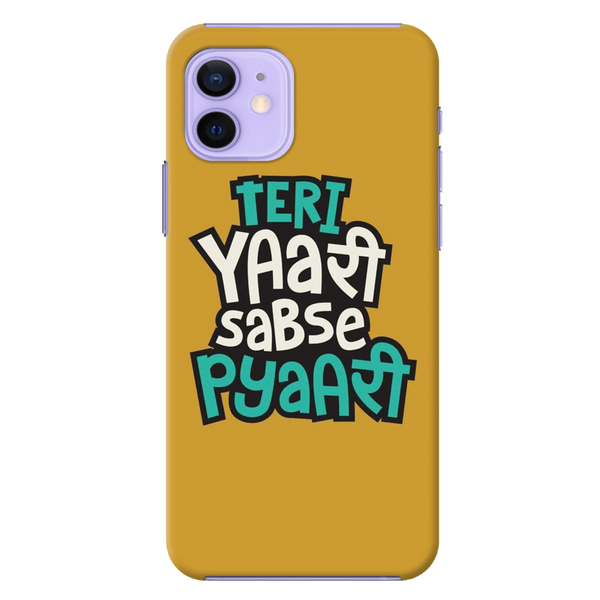Teri Yari sabse pyari Printed Slim Cases and Cover for iPhone 12