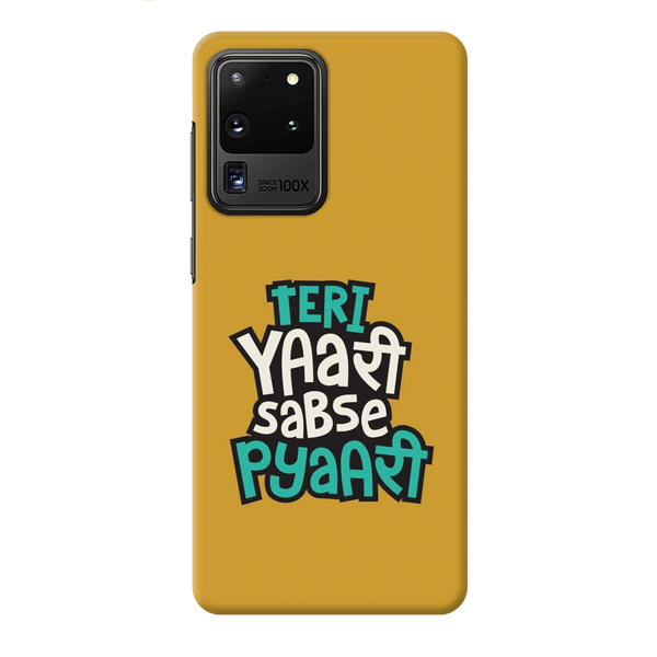 Teri Yari sabse pyari Printed Slim Cases and Cover for Galaxy S20 Ultra