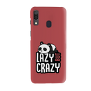 Lazy but crazy Printed Slim Cases and Cover for Galaxy A20
