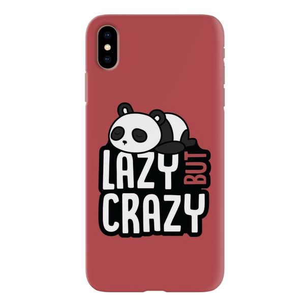 Lazy but crazy Printed Slim Cases and Cover for iPhone XS Max