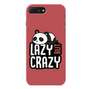 Lazy but crazy Printed Slim Cases and Cover for iPhone 8 Plus