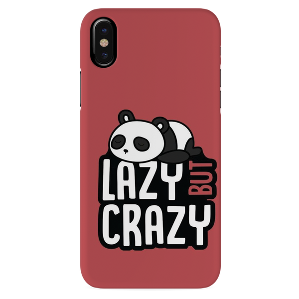 Lazy but crazy Printed Slim Cases and Cover for iPhone XS