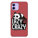 Lazy but crazy Printed Slim Cases and Cover for iPhone 12 Mini