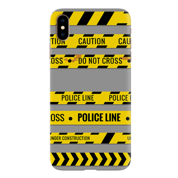 Police line Printed Slim Cases and Cover for iPhone XS Max