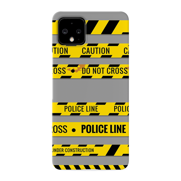 Police line Printed Slim Cases and Cover for Pixel 4 XL