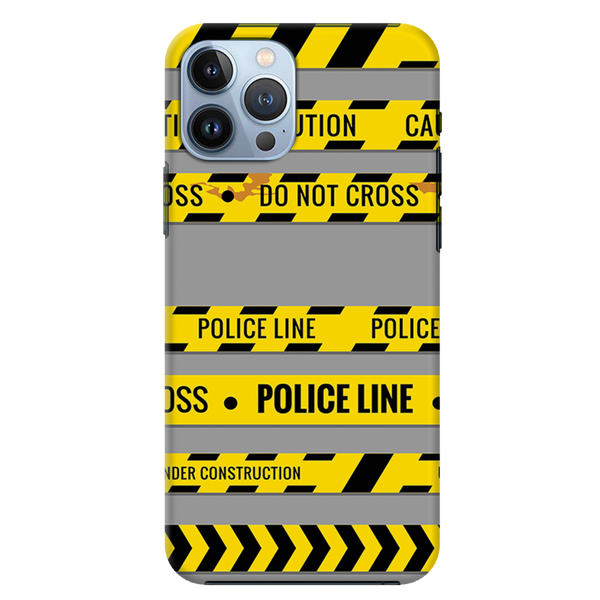 Police line Printed Slim Cases and Cover for iPhone 13 Pro