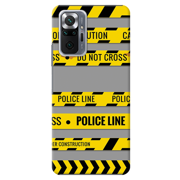 Police line Printed Slim Cases and Cover for Redmi Note 10 Pro