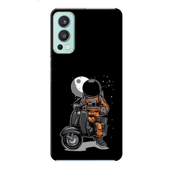 Astronaut scooter Printed Slim Cases and Cover for OnePlus Nord 2