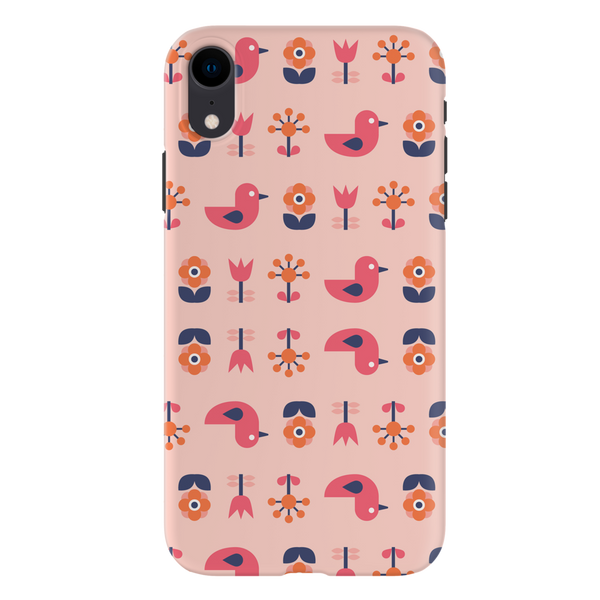 Duck and florals Printed Slim Cases and Cover for iPhone XR