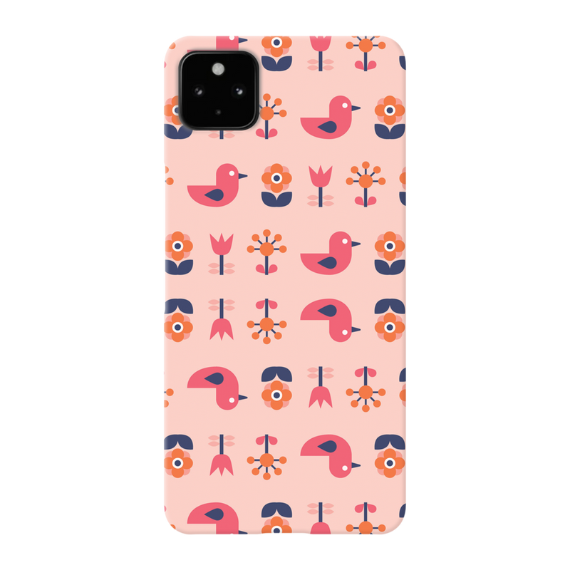 Duck and florals Printed Slim Cases and Cover for Pixel 4A