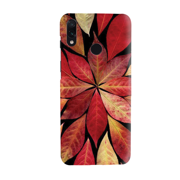 Red Leaf Printed Slim Cases and Cover for Redmi Note 7 Pro