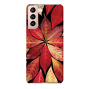 Red Leaf Printed Slim Cases and Cover for Galaxy S21