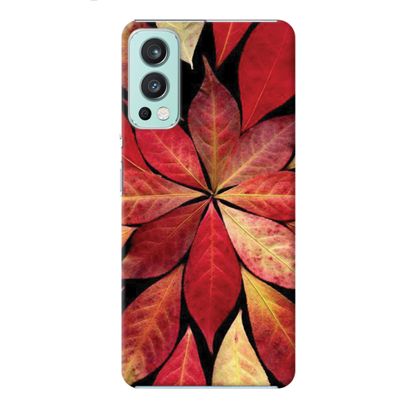 Red Leaf Printed Slim Cases and Cover for OnePlus Nord 2
