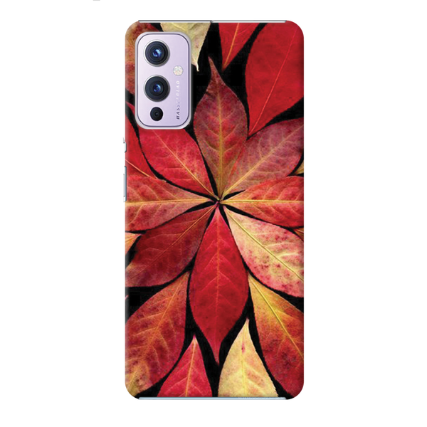 Red Leaf Printed Slim Cases and Cover for OnePlus 9