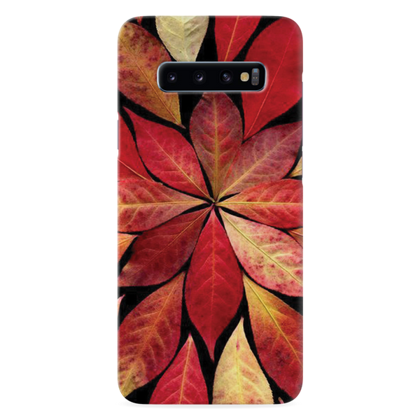 Red Leaf Printed Slim Cases and Cover for Galaxy S10