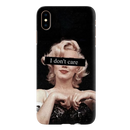 I Don't care Printed Slim Cases and Cover for iPhone XS Max