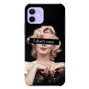 I Don't care Printed Slim Cases and Cover for iPhone 12 Mini