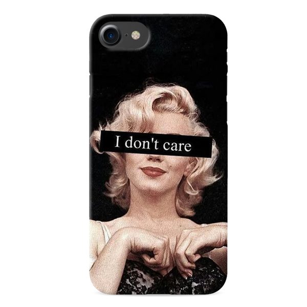 I Don't care Printed Slim Cases and Cover for iPhone 8
