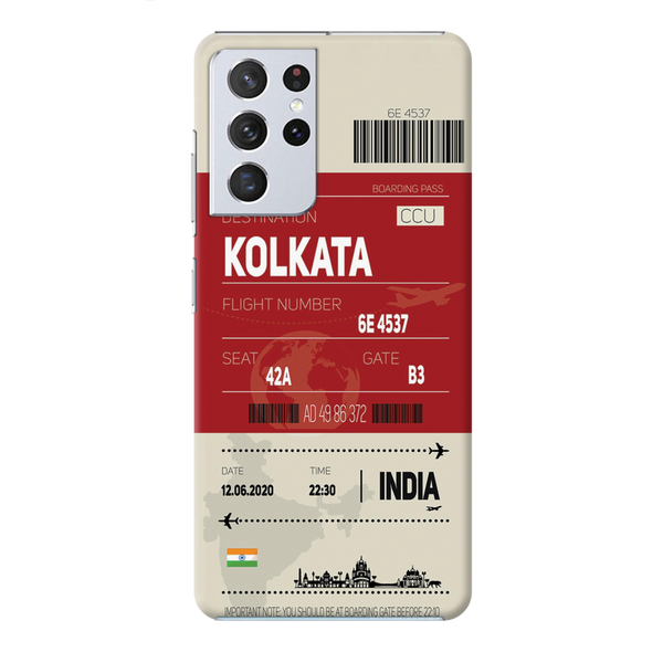 Kolkata ticket Printed Slim Cases and Cover for Galaxy S21 Ultra