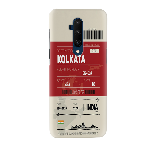 Kolkata ticket Printed Slim Cases and Cover for OnePlus 7T Pro