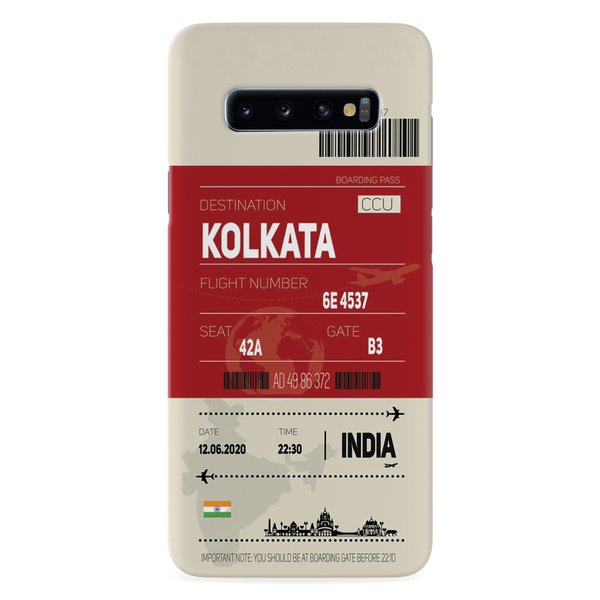 Kolkata ticket Printed Slim Cases and Cover for Galaxy S10